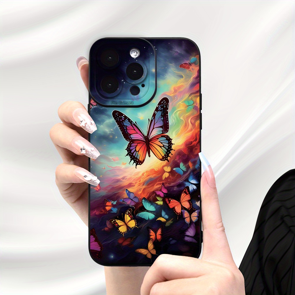 

Colorful Butterfly Uv Printing Soft Phone Case 360 Degree Full Protection Phone Cover For Iphone15 14 13 12 11 Pro Max Xr X/xs Max 7 8 Plus Se Mini
