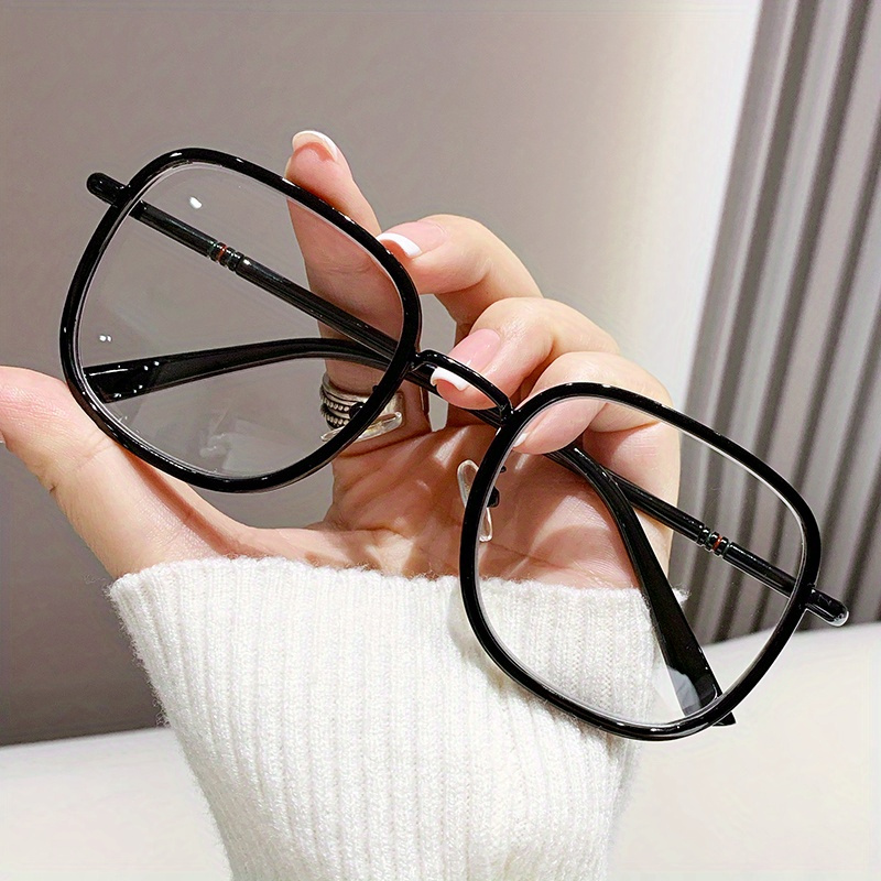 Metal Squared Frame Presbyopia Corrective Eyeglasses 1.0-4.0 Reading Glasses
