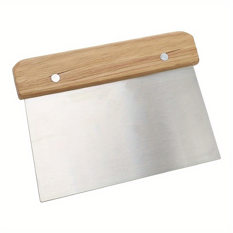 Cake Scraper Stainless Steel Wood Handle