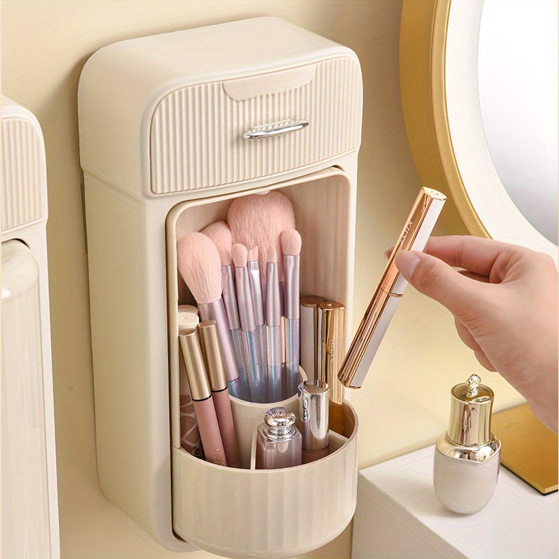 Makeup Brush Holder Organizer Plastic Square Cosmetic Brush - Temu