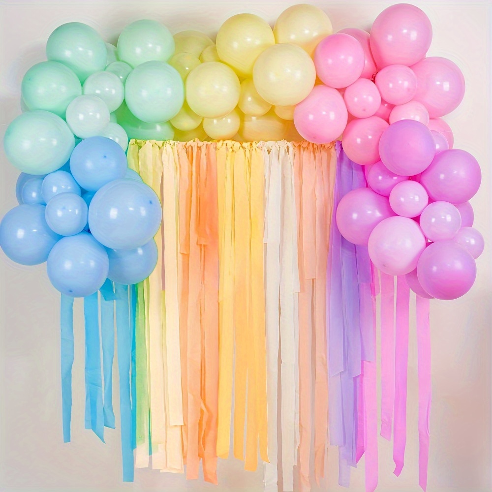 Random Colour Crepe Paper Streamers Pastel Colors Party - Temu