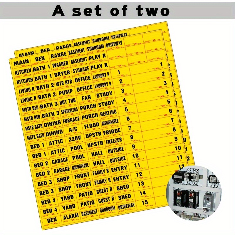 258 Circuit Breaker Box Labels Conspicuous Identification Temu