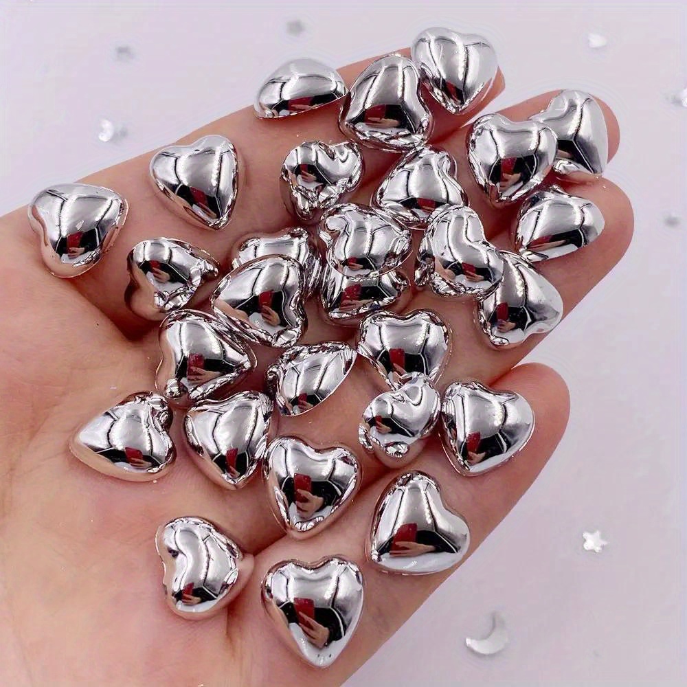 100Pcs Mix Shapes Rhinestone Beads Flat Back Acrylic Gems Sewing Craft  Accessory