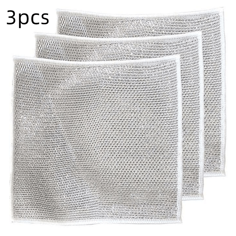 Wire Dishwashing Cloth Mesh Dishcloth For Kitchen Stove - Temu