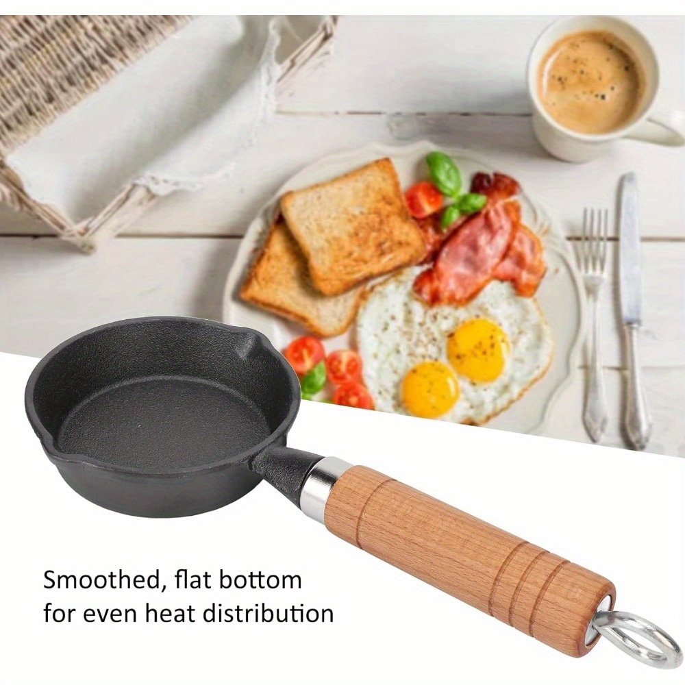 Iron Small Egg Pan Frying Pan With Dual Drip Spouts Small Skillet Pan  Cooking Pot For Indoor Outdoor Camping Home Restaurant