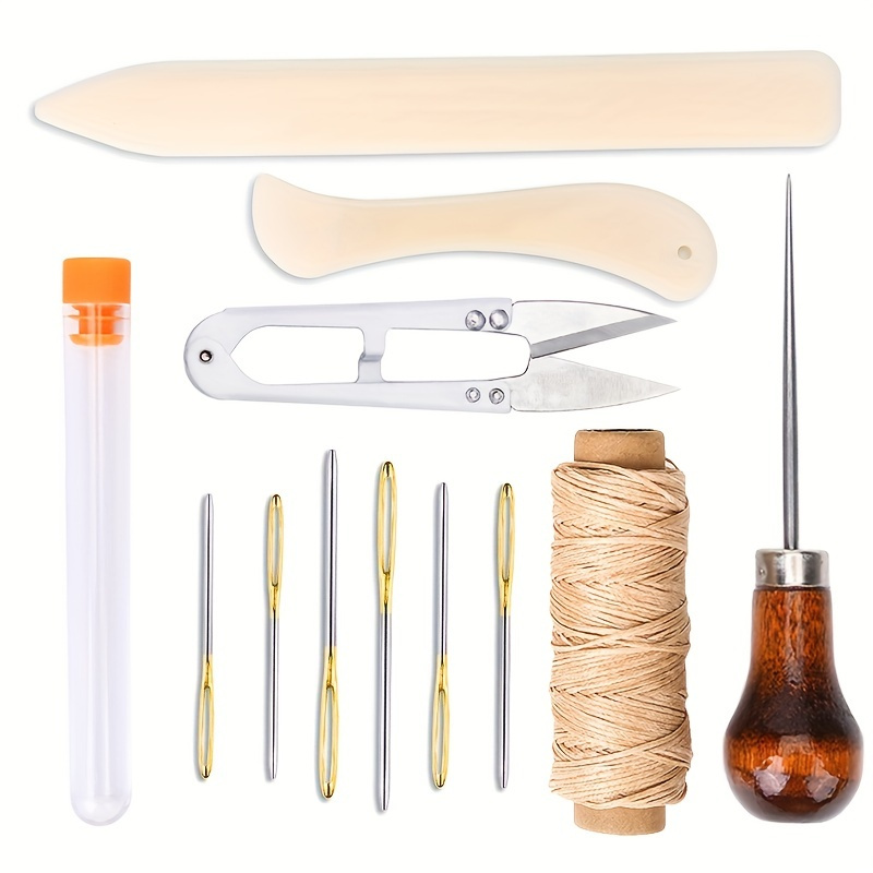 Bookbinding Tools Kit Sewing Awl Tool Bone Folder Creaser Temu United