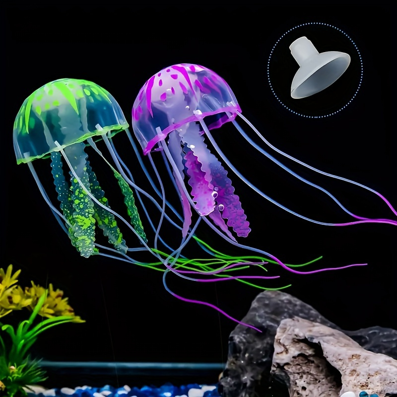 Jellyfish Aquarium Decoration Artificial Glowing Effect Fish Tank