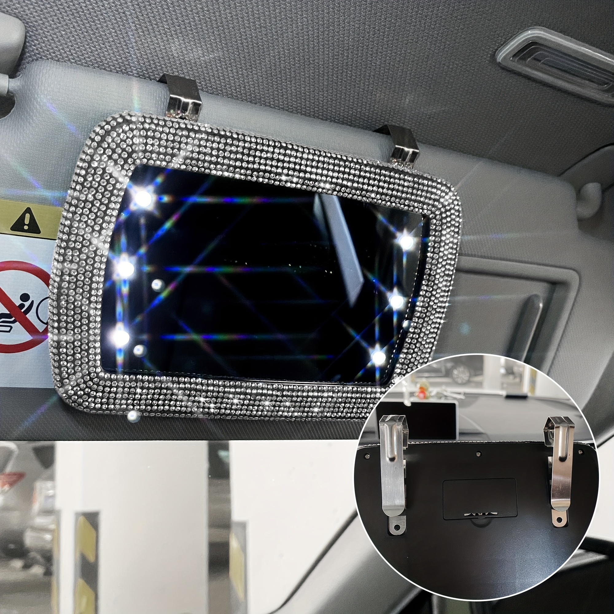 1pc Car Sun Visor Vanity Mirror,Car Accessories For Women Interior