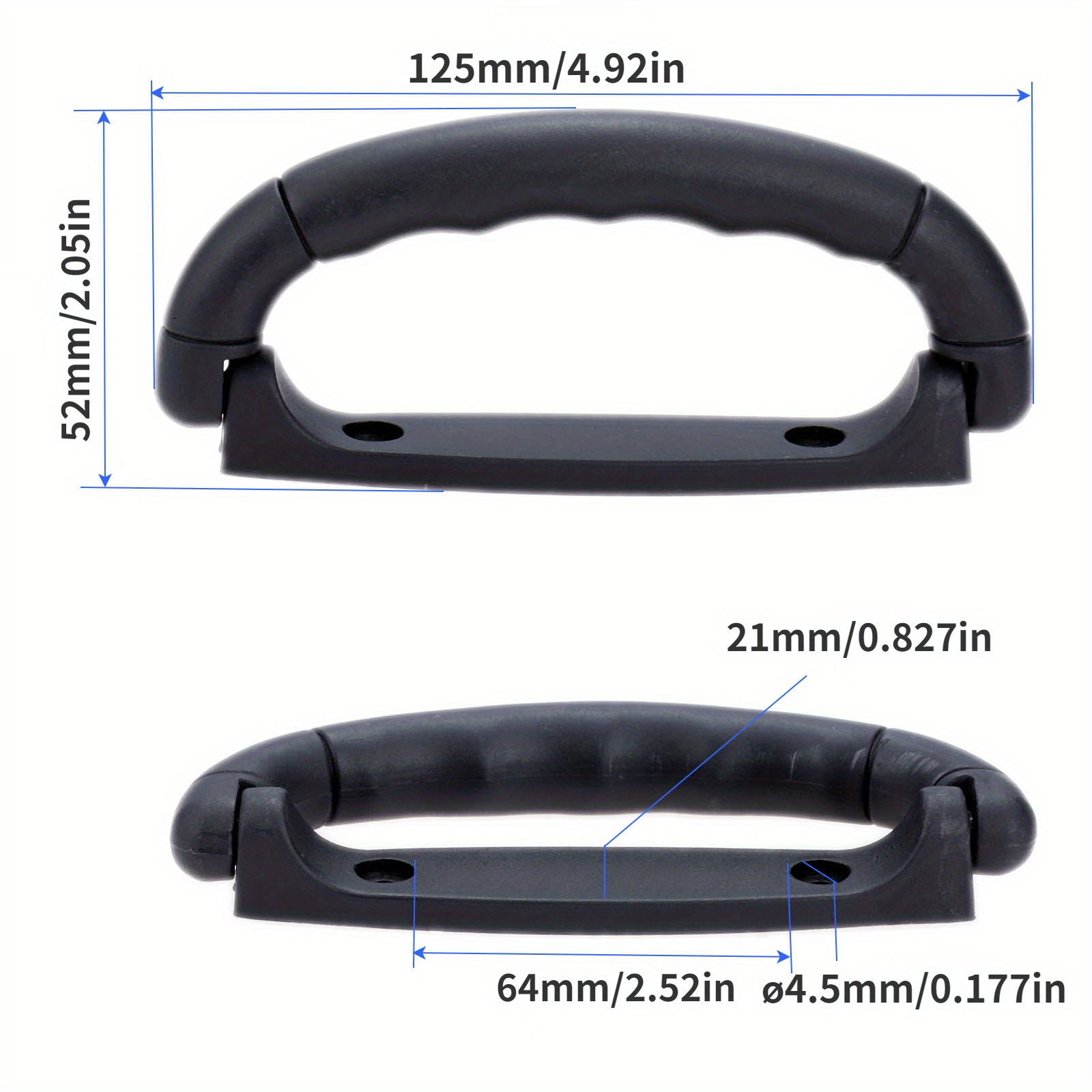 Black Plastic Luggage Handle Case Carrying Bag Replacement - Temu
