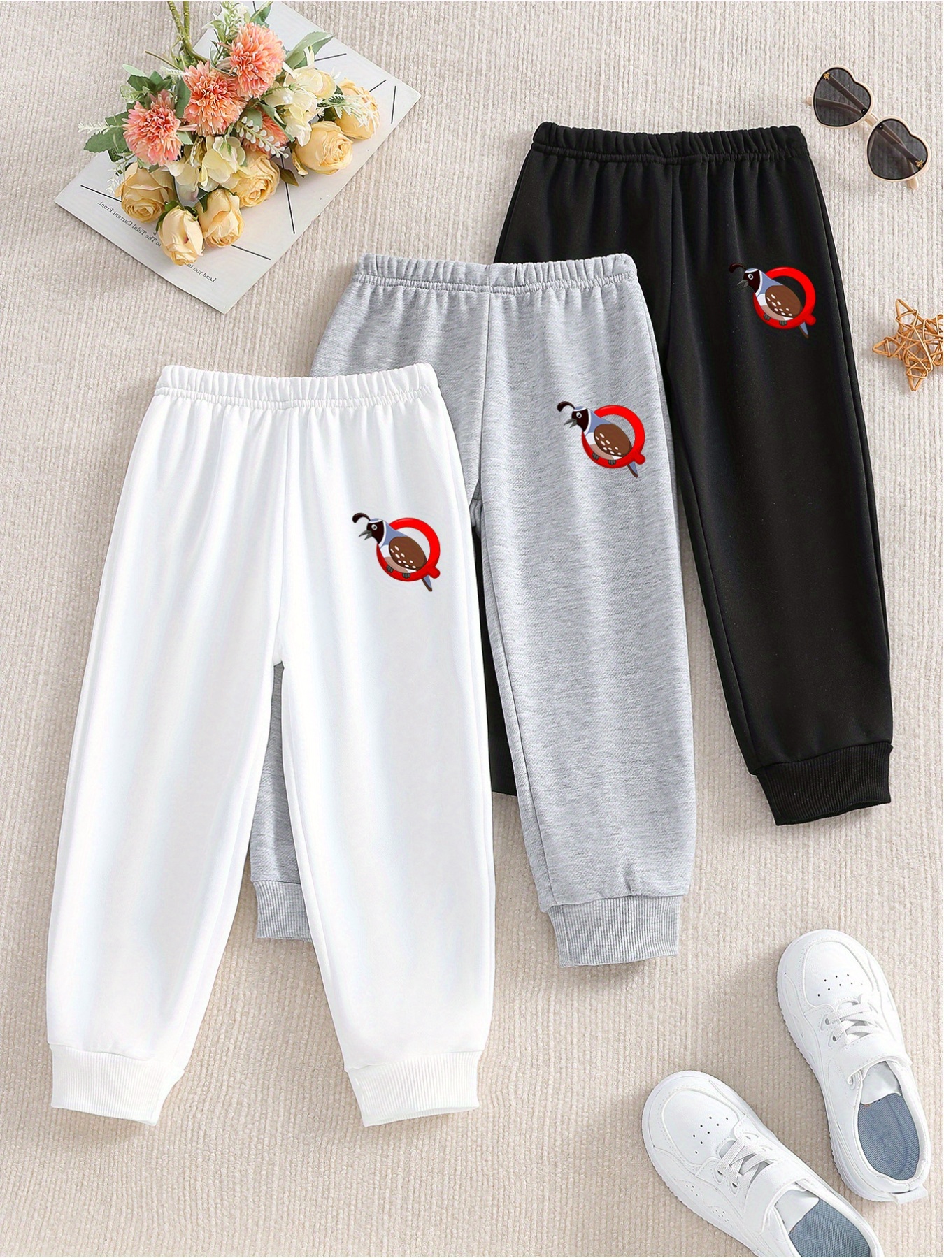 Bird Graphic Print Men's Loose Sweatpants Casual Slightly - Temu