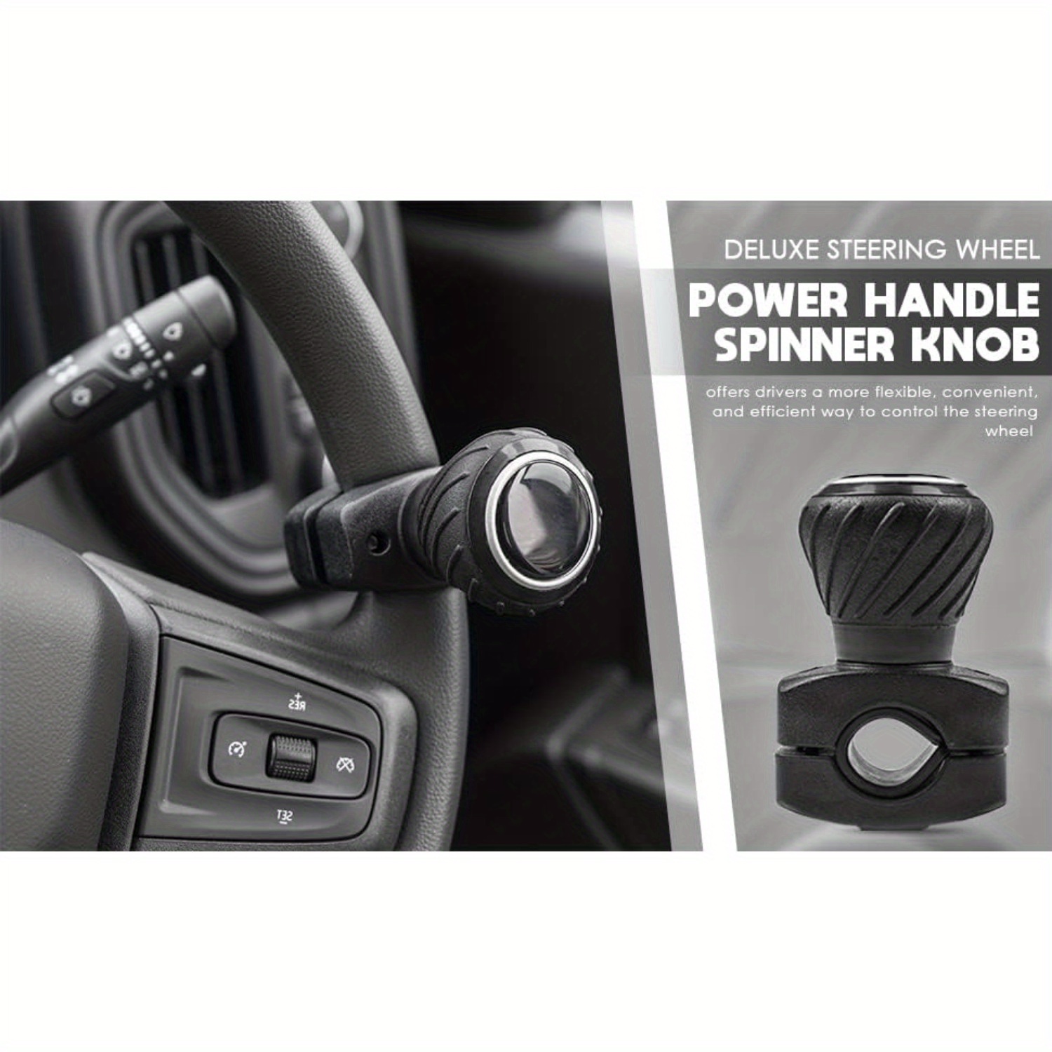 Deluxe Steering Wheel Power Handle Spinner Knob Universal Temu