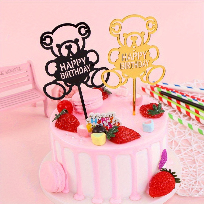 1pc, Baking Cake Decoration Tentacle Bear Mold Toy Bear Net Red Bear Teddy  Chocolate Dry Pais Mousse Silicone Baking