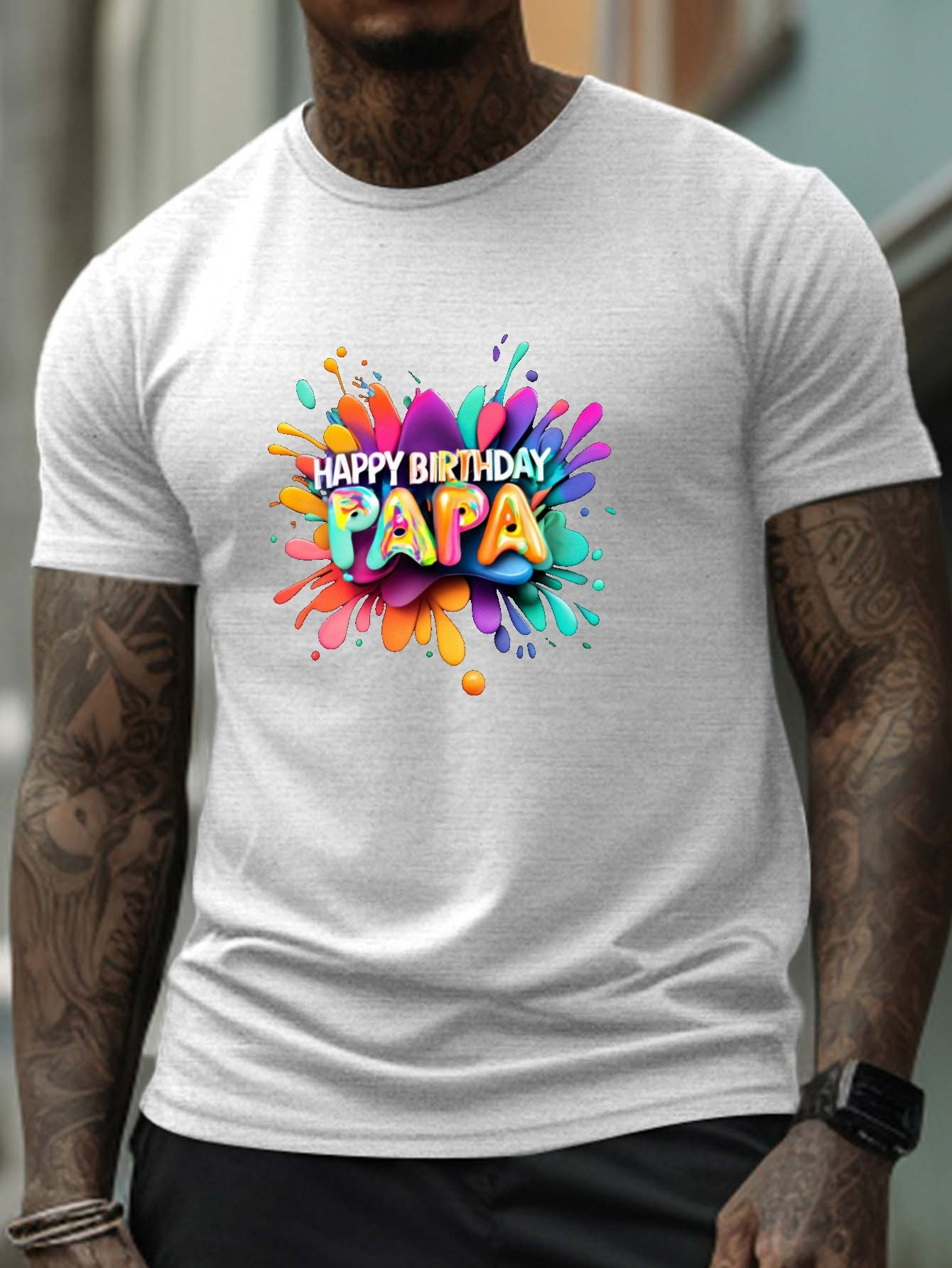 Joyeux anniversaire papa' T-shirt Homme