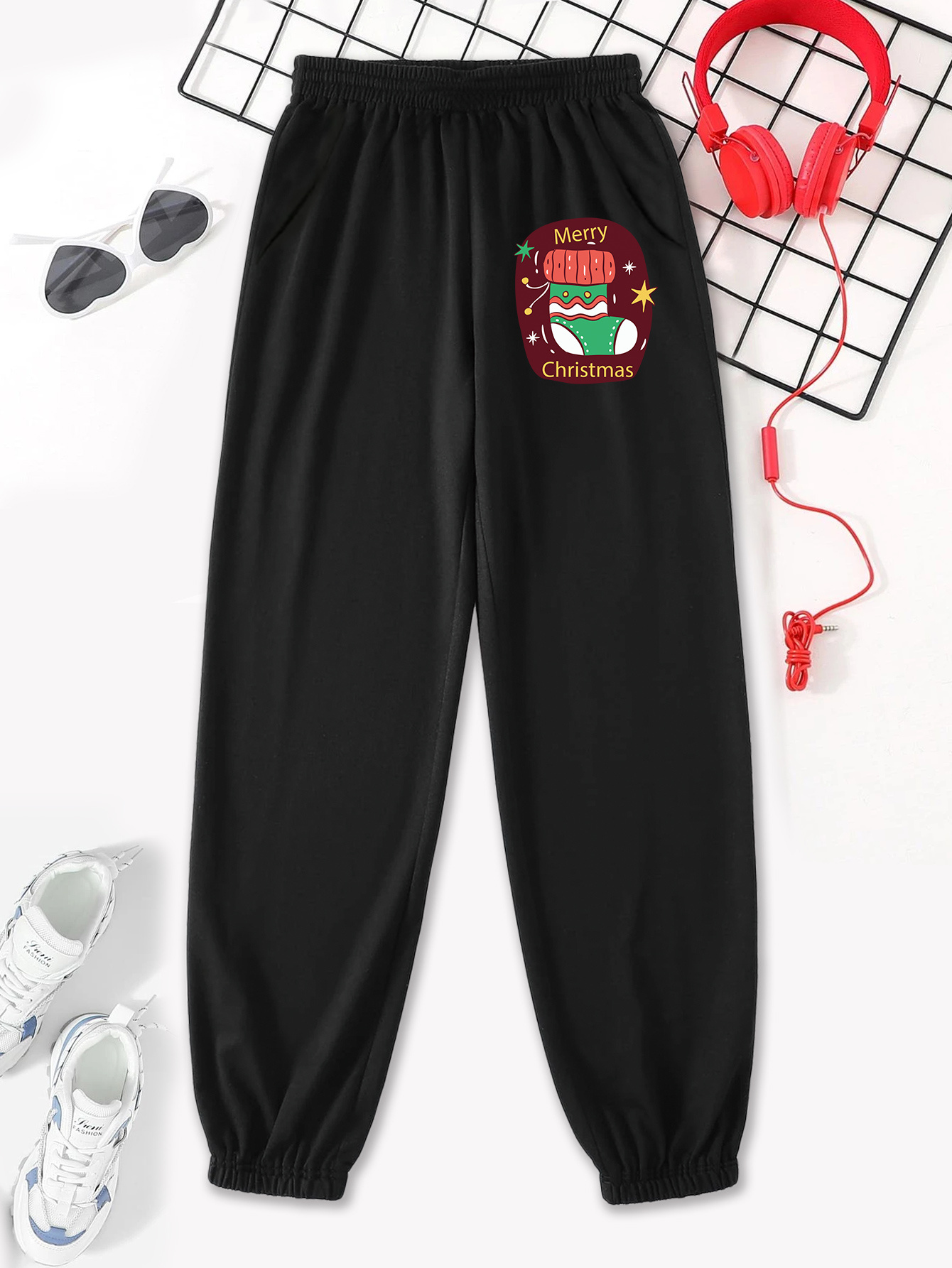 Cute christmas sweatpants hot sale