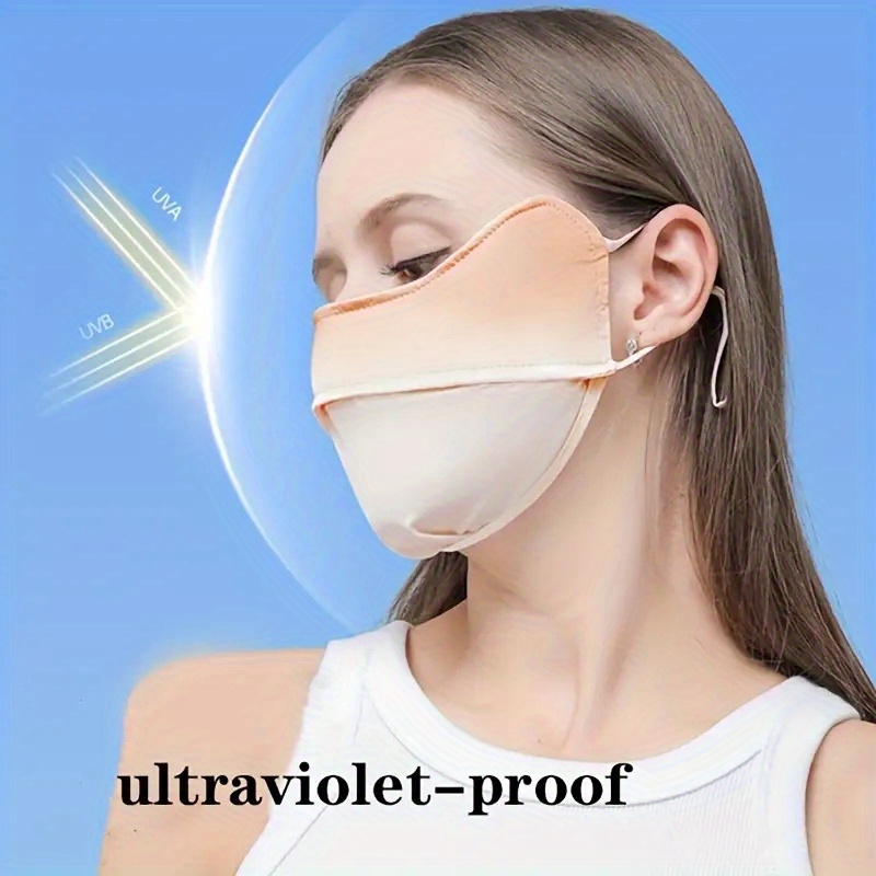 Gradient Color Sunscreen Mask Thin Breathable Summer Uv - Temu