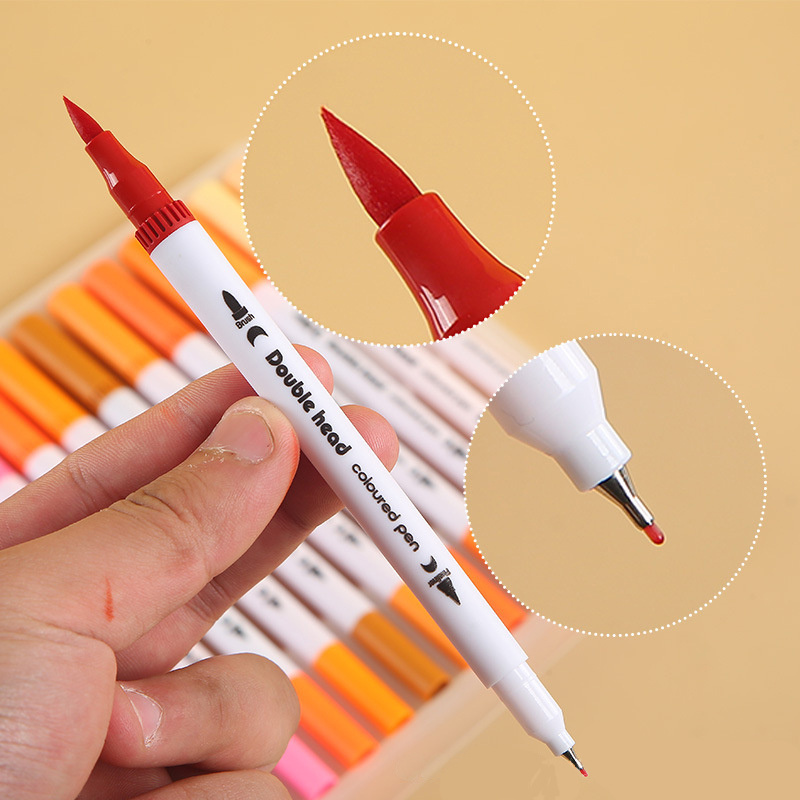 Watercolor Art Markers Brush Pen Dual Tip Fineliner Drawing - Temu