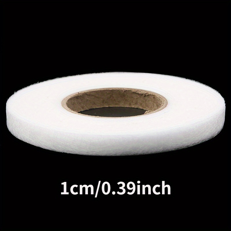 1 Roll - 60m White Double-Sided Non-Woven Interlining Adhesive Tape, Iron-On Hemming Tape for Pants & Clothes - Waterproof, Easy Edge Shortening & Repair Solution, Ideal for DIY Sewing Projects, Clothing Repair|DIY Fashion Accessory|Adhesive Hem Tape