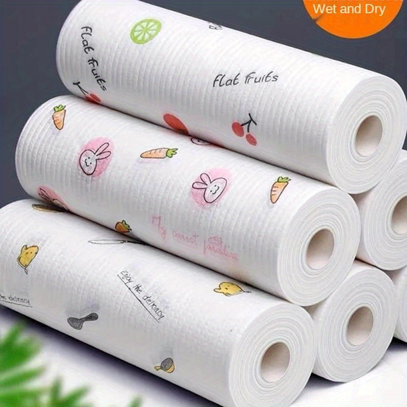 Lazy Rag Disposable Kitchen Cleaning Cloth Washable Wet And - Temu