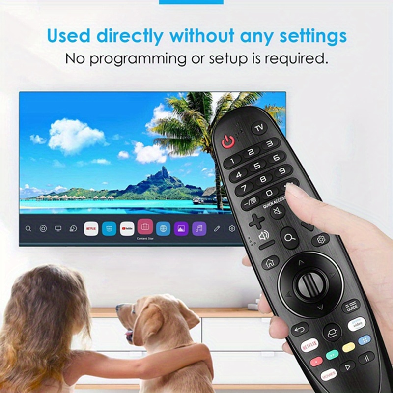 Repuesto para control remoto LG para Smart TV, modelos de Smart TV LG  2020-2019, compatible con AN-MR20GA, AN-MR19BA, con función mágica de voz y
