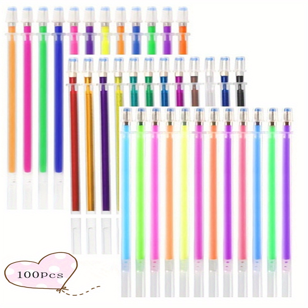 48 Colors Flash Pen Painting Mark Fluorescent Color Pens for Note Taking  Set School Correction Supplies