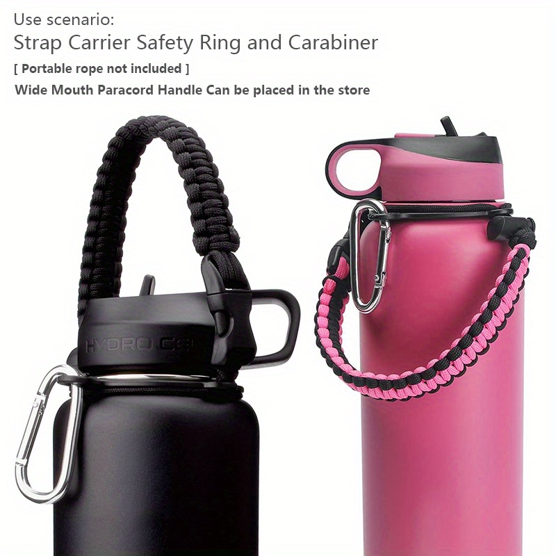 Water Bottle Holder with Strap Fits Wide Mouth Bottles Cup Handle