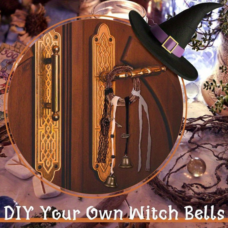 Witch Bell Witchcraft Kit Decor Gift Wind Chimes Wreath - Temu