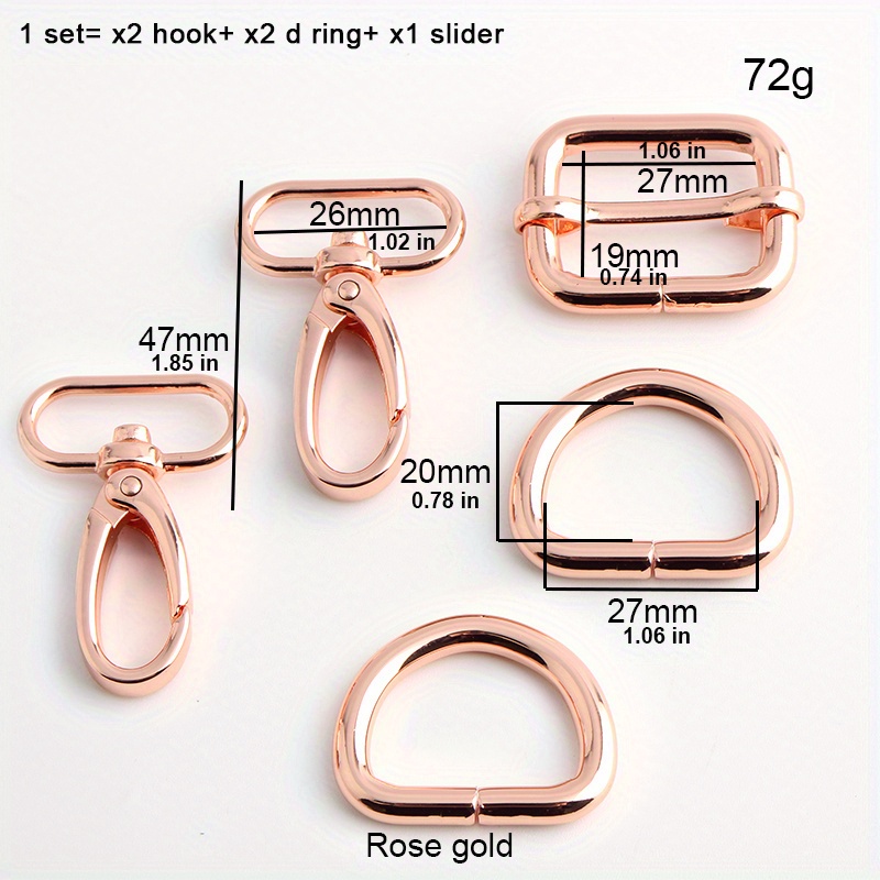 10 Pieces Metal Bra Strap Adjuster Slider Hook Supplies Sewing Craft , 26mm  