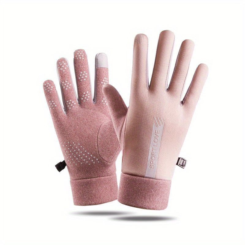 Guantes De Invierno Para Mujer Con Pantalla Táctil, Guantes Impermeables  Con Dedos Completos Más Cálidos - Temu Chile