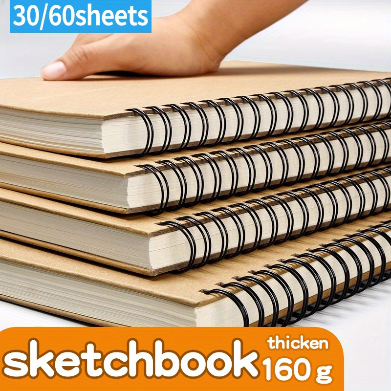 A4/a5/16k Sketch Book Thickened Blank Sketch Book /60 Pages - Temu