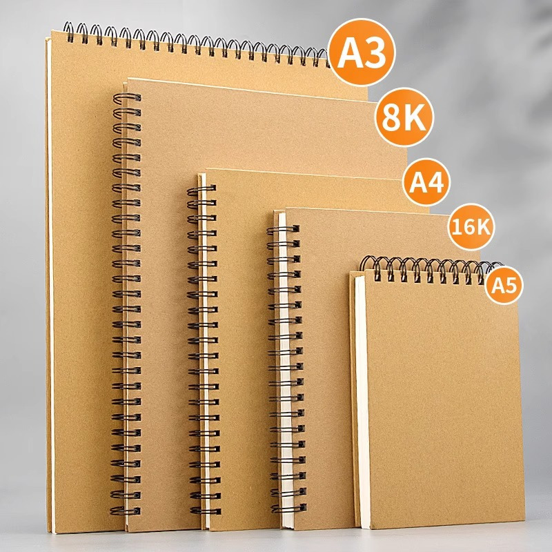 8K/A4 Kraft Sketchbook for Drawing High Quality Professional