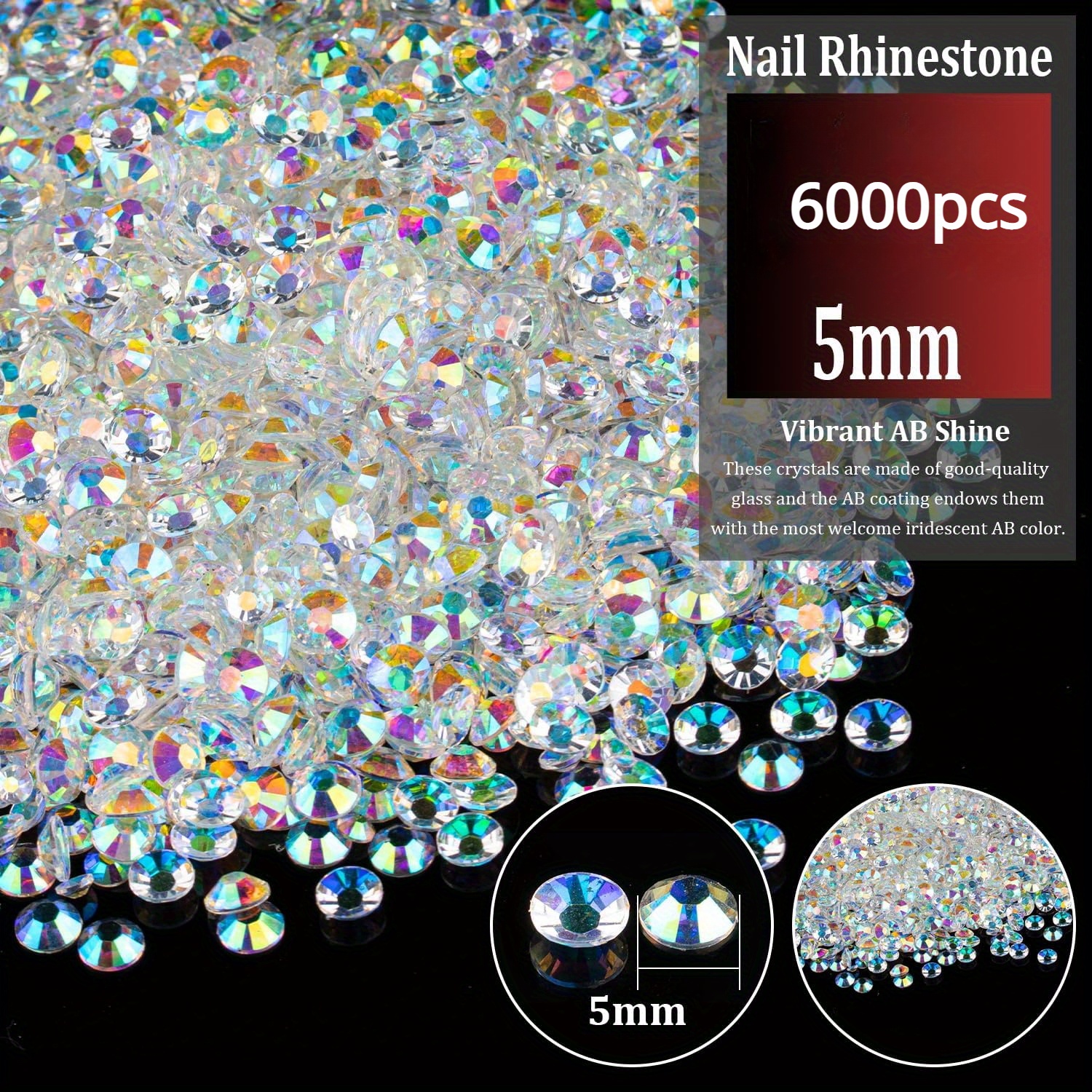 6000pcs 4mm Resin Rhinestones Bulk, Dark Blue AB Flatback Round Jelly  Rhinestones Bedazzling Non Hotfix Crystal Gems Large Quantity Wholesale for  DIY
