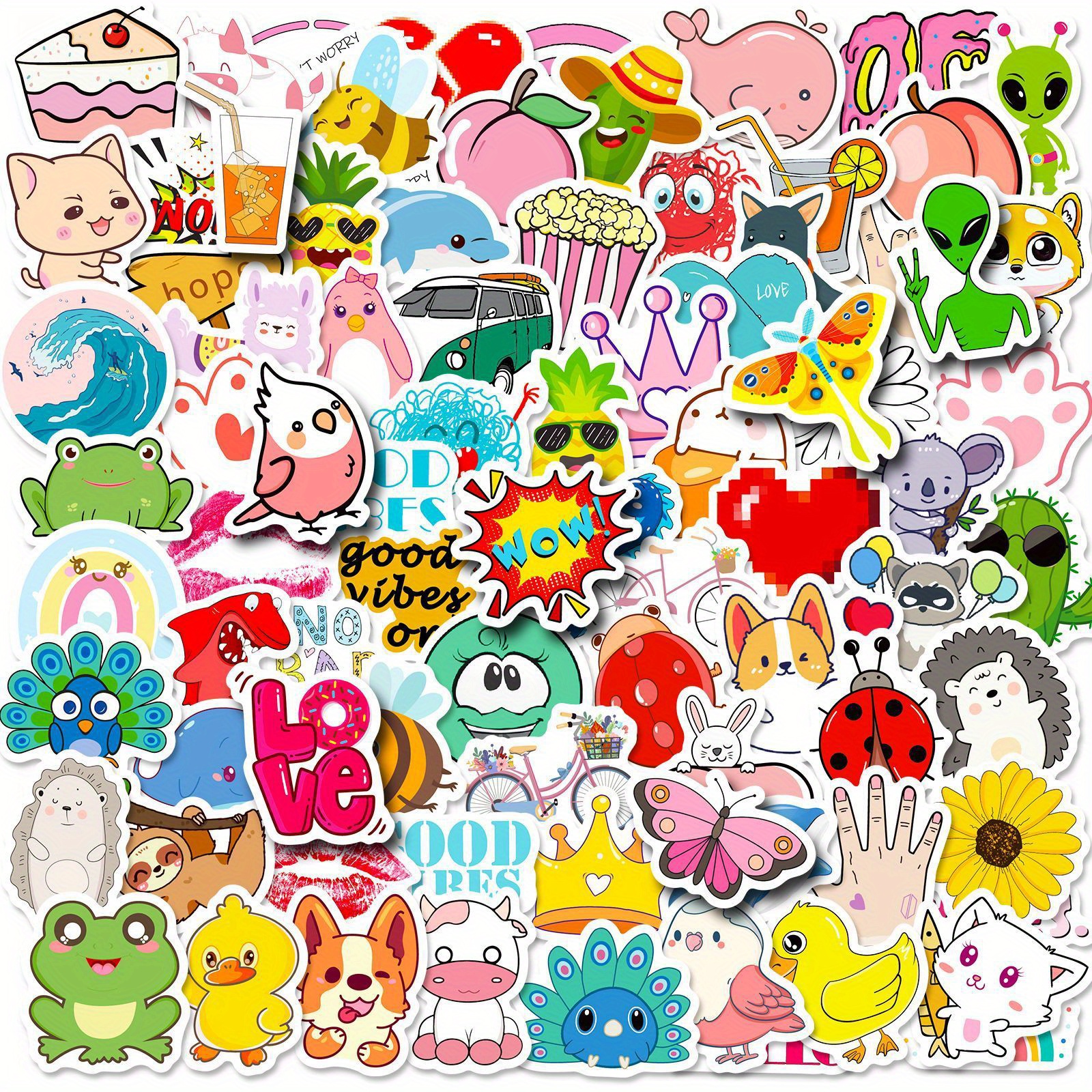 Food Paradise Sticker Pack Fruit Snacks Small Food Account - Temu