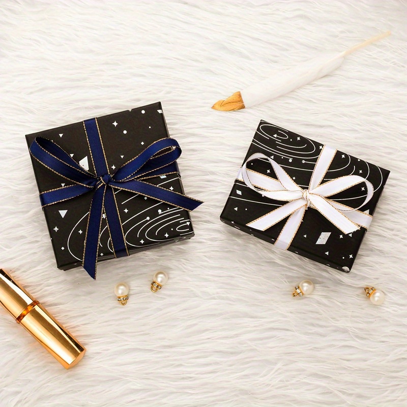 STARRY NIGHT BLACK GIFT WRAP