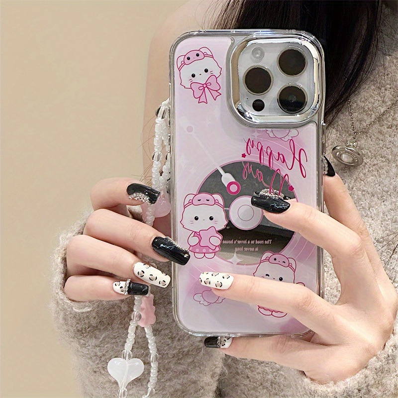 Iphone 15 14 13 12 11 Promax Plus Cartoon Mirror Case 90p60 - Temu