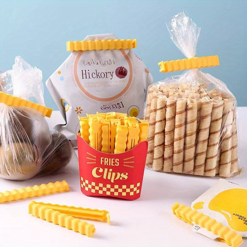 Cute French Fries Sealing Clip Plastic Sealing Clip Snack - Temu