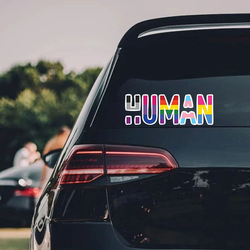 Human Sticker Lgtbq Rights Pride Vinyl Bumper Window - Temu