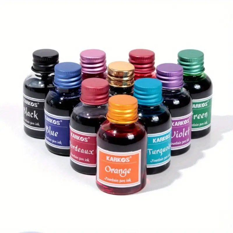 Versatile 10 Color Pen Ink Bottle Refill Ink Pen For School - Temu