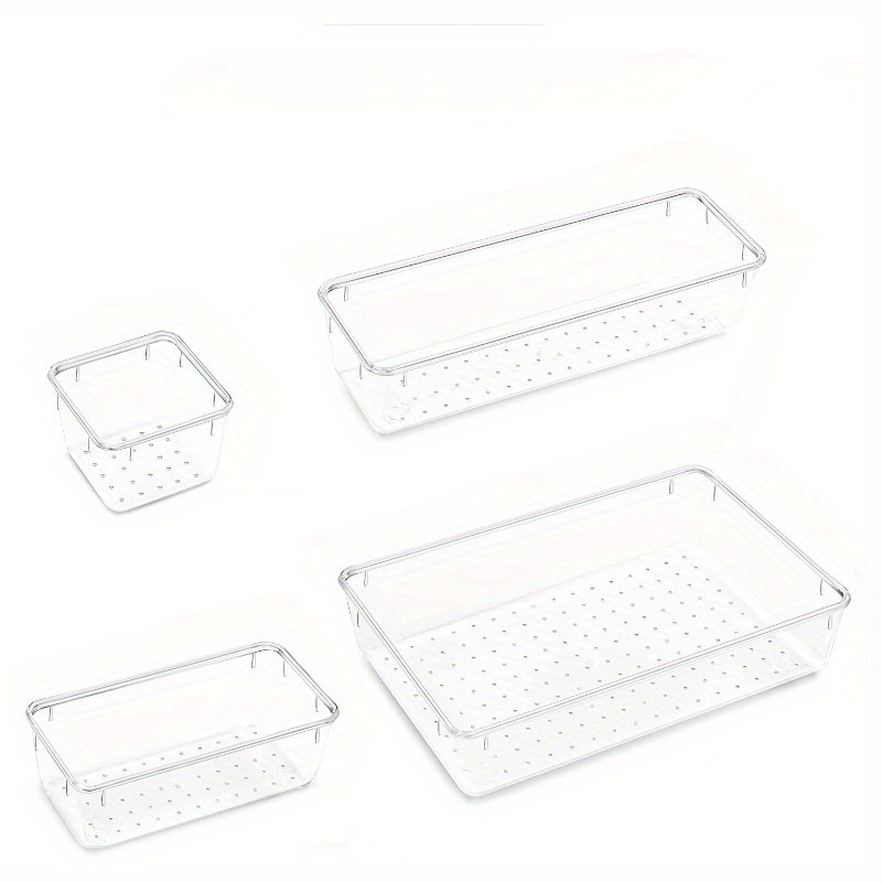 Pet Transparent Divided Storage Box Clear Kitchen Pantry - Temu