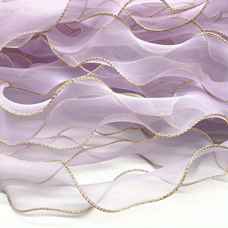 5yards Wave Silk Ribbon DIY Wavy Edge Satin Ribbon For Bows