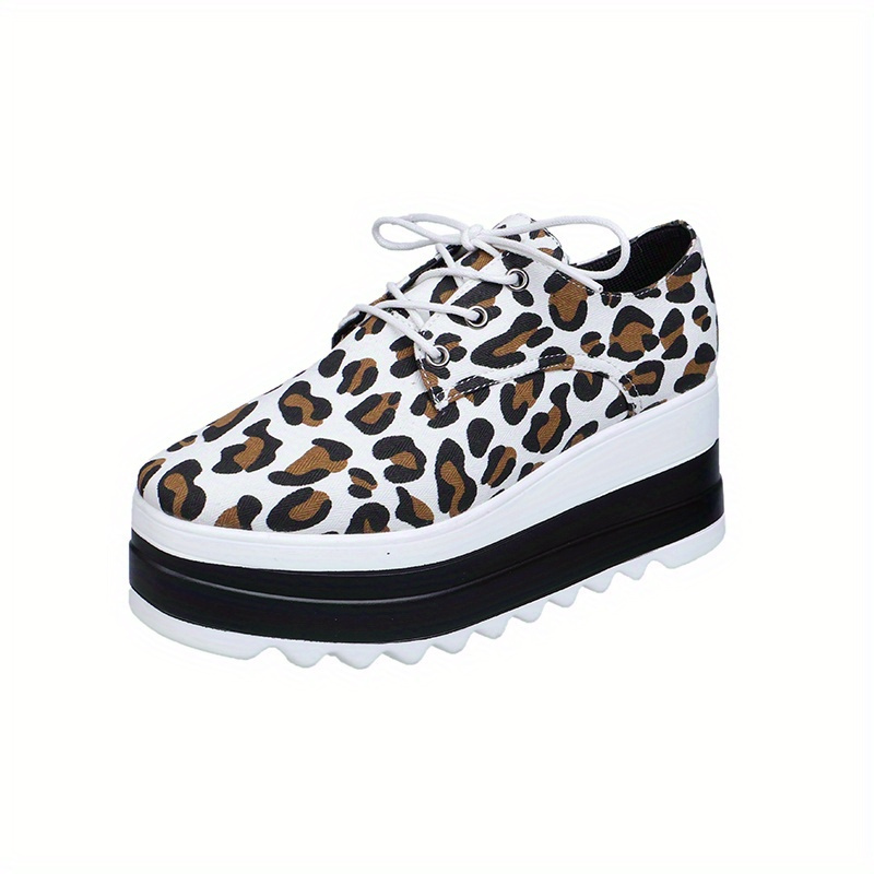 Leopard print hot sale wedge trainers