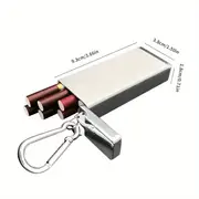 1pc square mini cigarette box portable ashtray multifunctional aluminum alloy lightweight cigarette case outdoor portable creative key hanger bag hanger holiday party gifts details 3