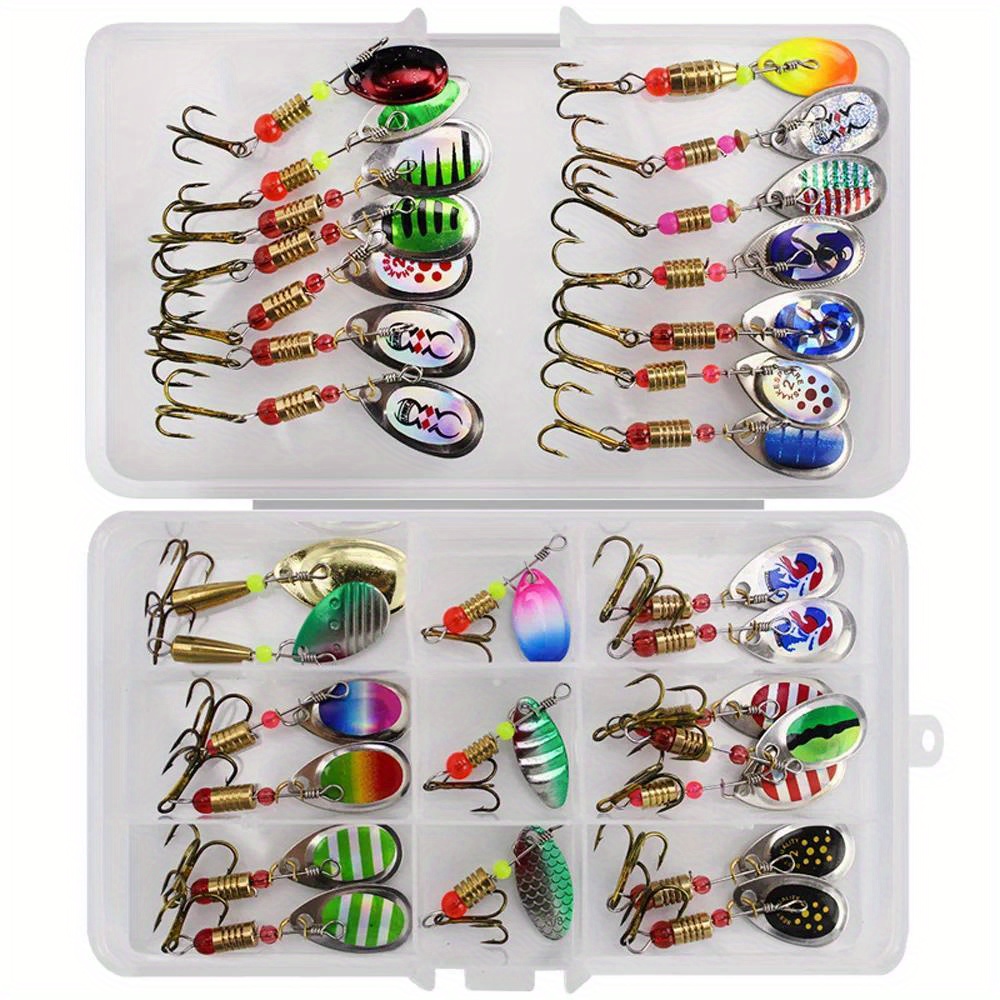 Metal Spoon Spinner Fishing Lure Set Fishing Spoonbait - Temu