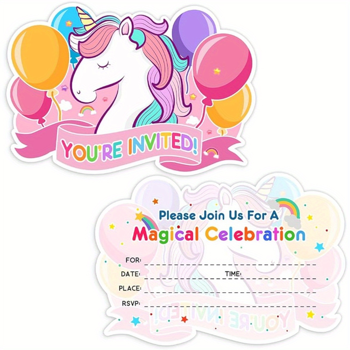 1 Juego/caja Piñatas Fiesta Cumpleaños Unicornio Tamaño - Temu