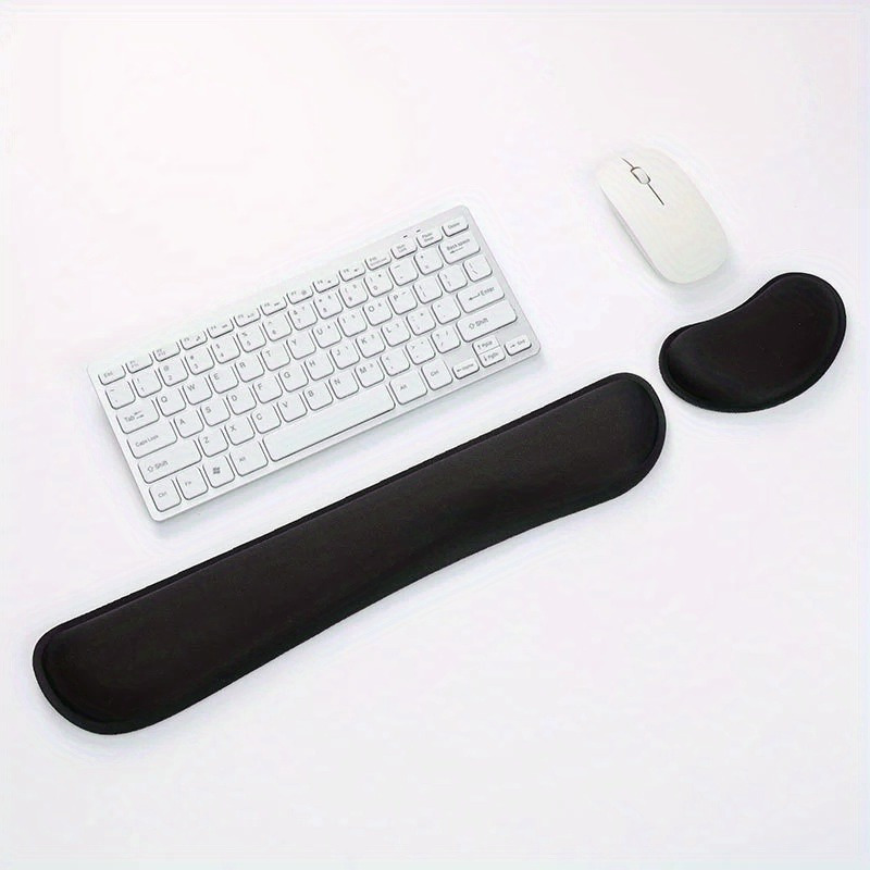 Memory Foam Keyboard Wrist Rest Set Ergonomic Keyboard Mouse - Temu