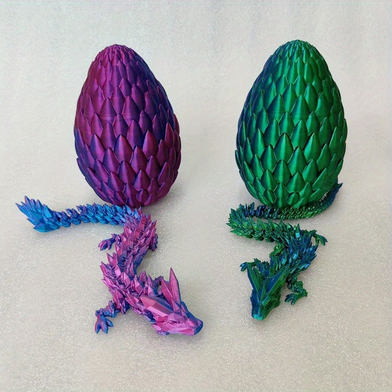 Christmas Gift 3d Printed Gem Dragon Action Figures With