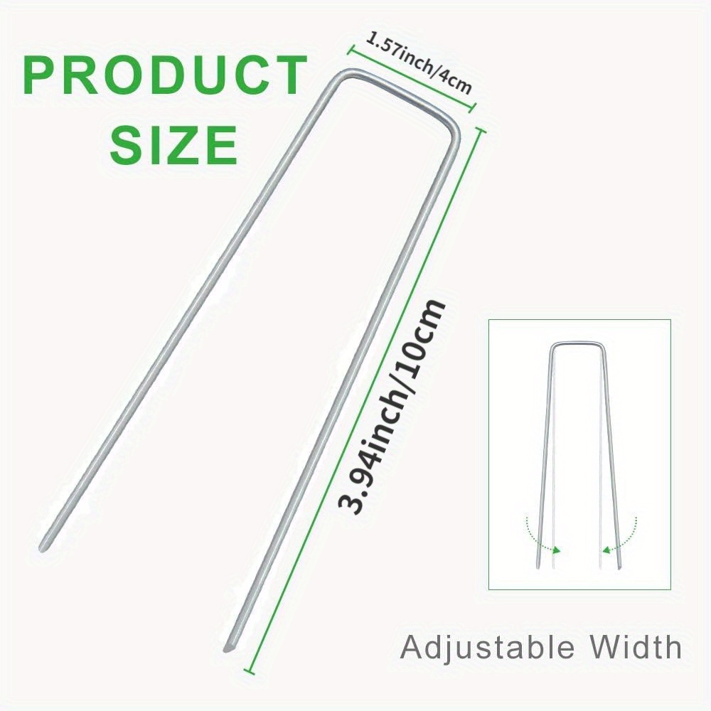 Gauge Galvanized Steel Garden Stakes Staples Securing Pegs Temu