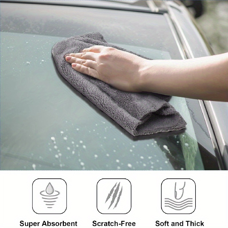 microfiber car towel detail edgeless dry cleaning polishing