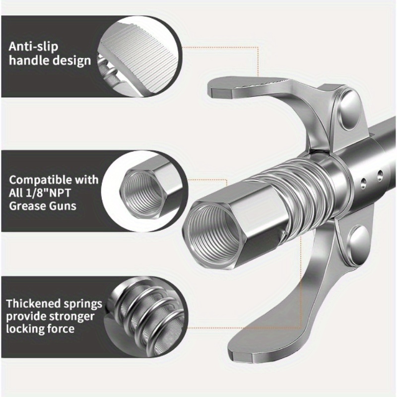 Grease Gun Coupler grease Gun Tip Grease Fittings Duty Quick - Temu Canada