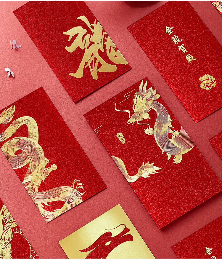 Enveloppe Rouge Kawaii Dragon Année Pour Fille Décoration - Temu France