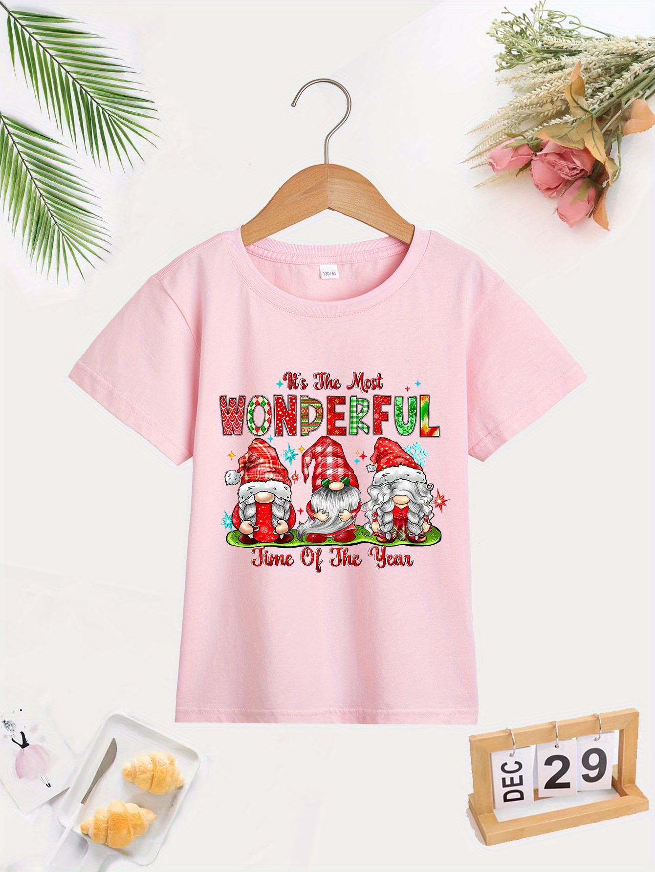 Camisa Com Estampa De Elfos De Desenho Animado Para Meninas - Temu Portugal